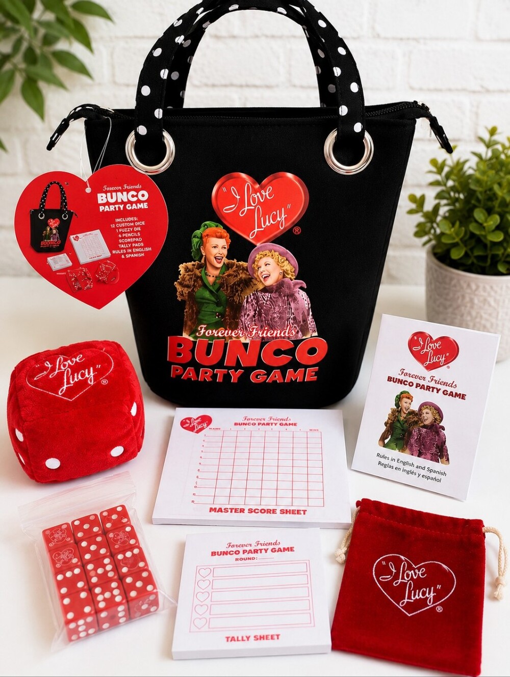 I Love Lucy Forver Friends Bunco Party Game Tote Set